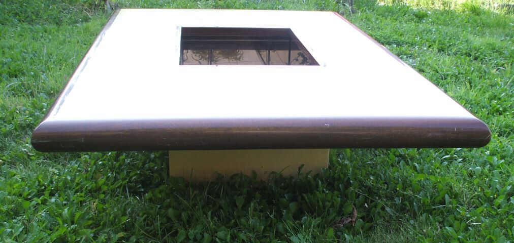 Table low Jean Claude Mahey design of the 1970s