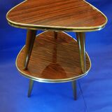 2 vintage 1970s tripod tables