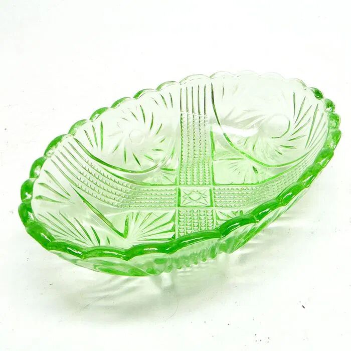 I3t green hydrangea plate art deco
