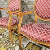 Paire de fauteuil Médaillon style Louis XV