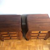 Pair of ethnic style bedside tables