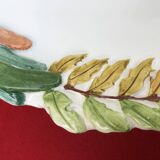 Lancel Paris ceramic dish with embossed parrot decoration