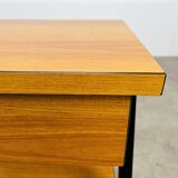 50s bedside table with wood effect, modernist