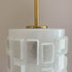 Suspension globe opale 1970s