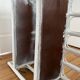 Bookcase vintage rattan standing shelf