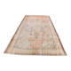 Blush Pink Muted Turkish Vintage Handmade Wool Carpet Rug, 191x316 Cm