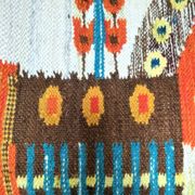Tapisserie kilim fait main artisanat polonais années 70