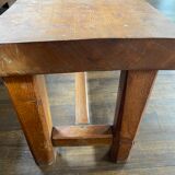 Table base brutalist solid wood