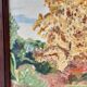Oil painting on canvas terrace Signed May 1962