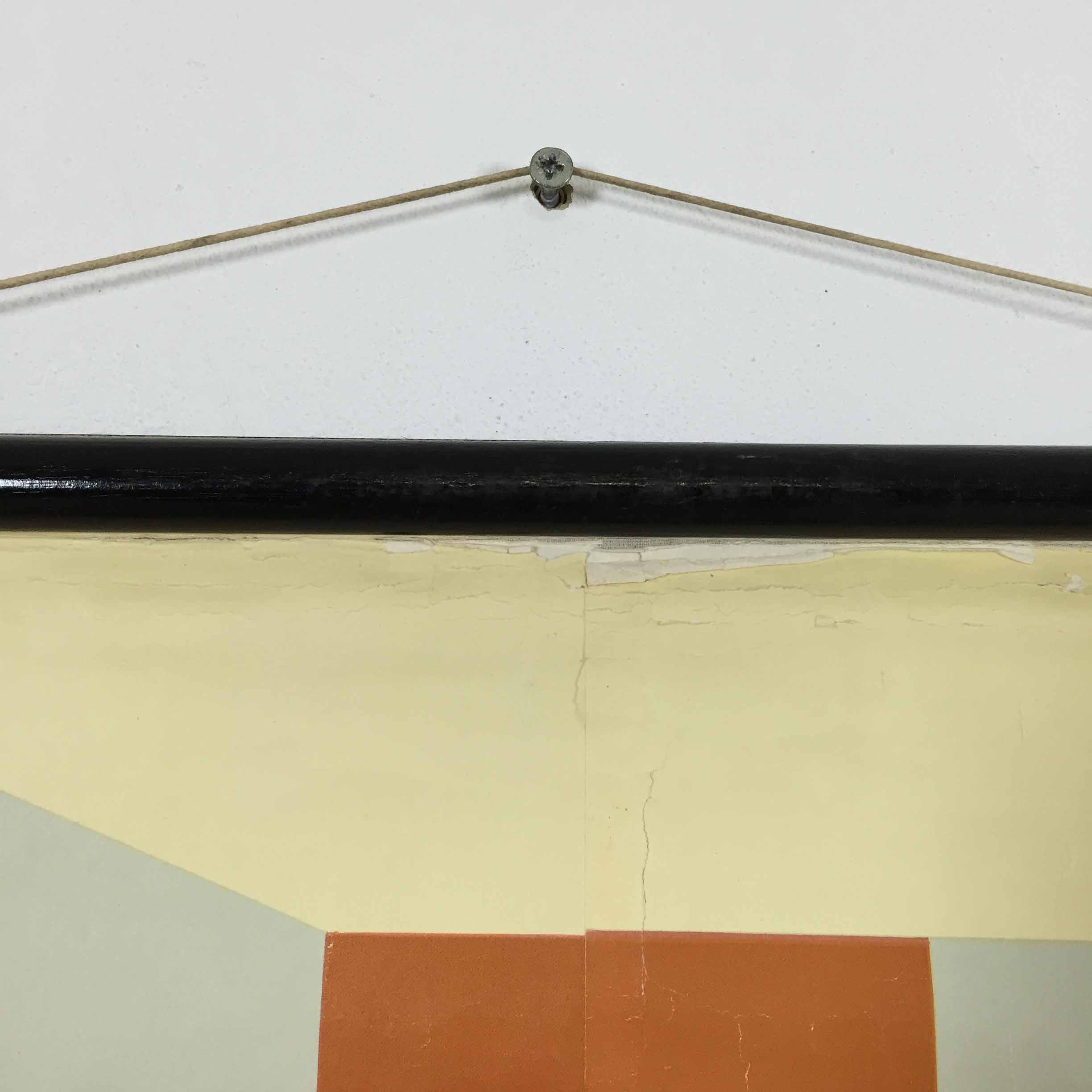 Educational pull-down Jung Koch school map human anatomy chart