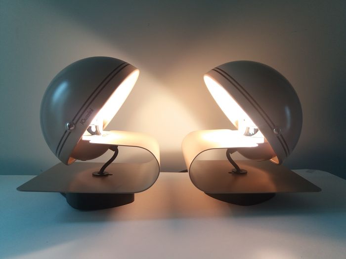 Pair of Guzzini wall sconces - "Bugia" Giuseppe Cormio