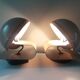 Pair of Guzzini wall sconces - "Bugia" Giuseppe Cormio
