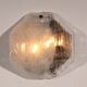 Rare large glass wall light by J.T. Kalmar, Austria, 1970s