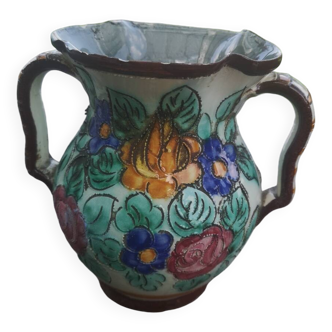 Cerart Monaco 50's floral pattern slip vase