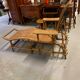 Wicker rattan chaise longue