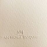 Limited edition lithograph by Jean-Michel Basquiat from the 1990s, numbered in pencil.