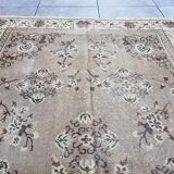 Oushak Vintage Floral Handmade Rug sku882