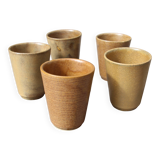 Set of ceramic coffee cups