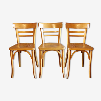 Suite 3 chaises de bistrot Baumann