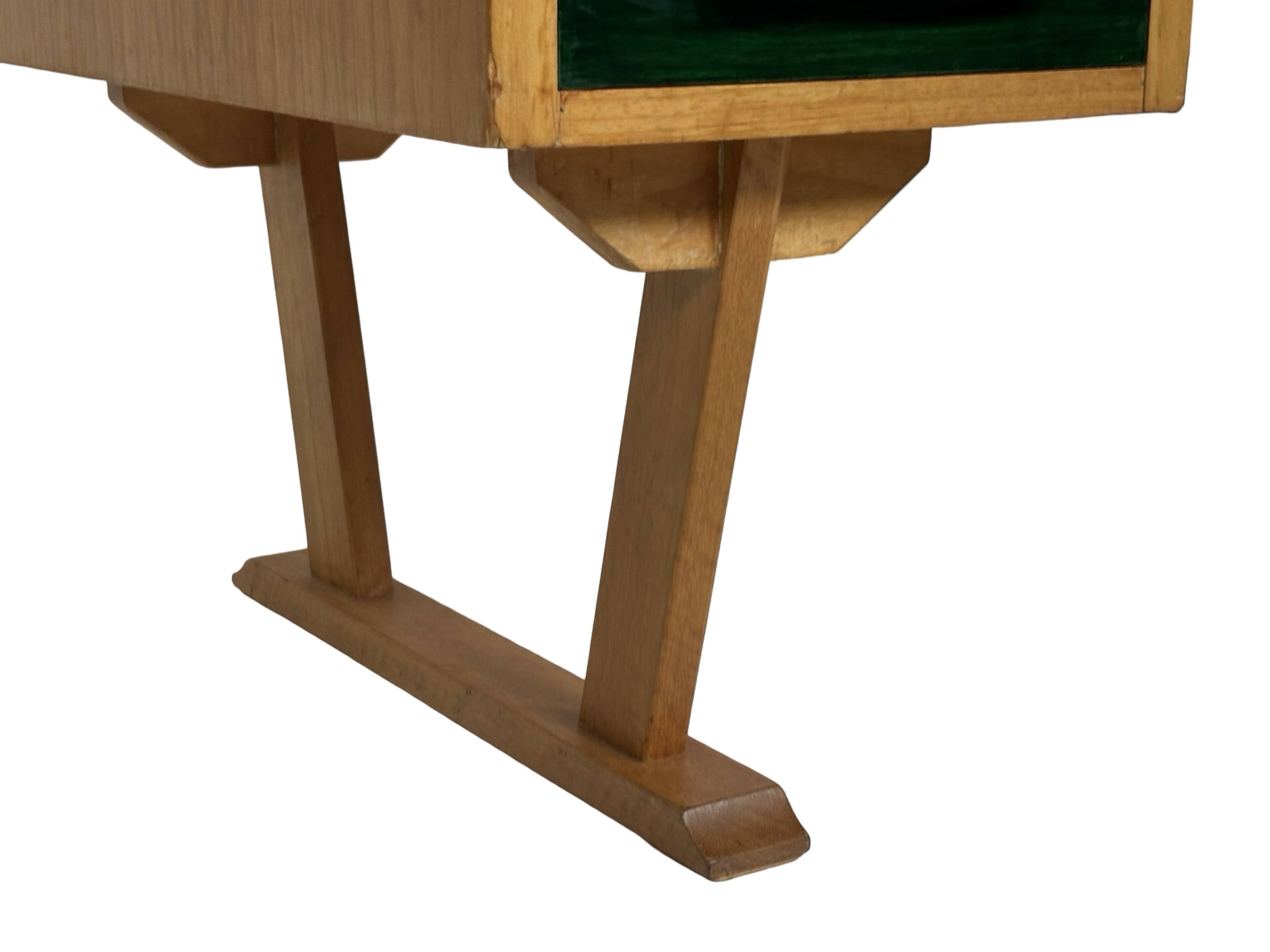 Bureau vintage des années 1960, design de bureau compact