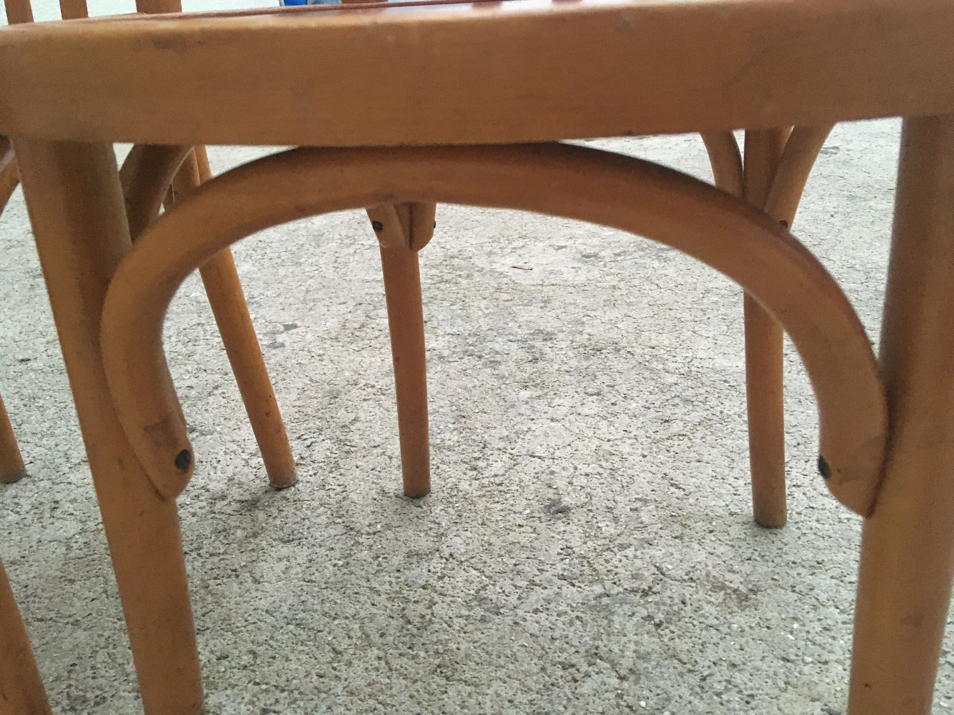 Old bistro chairs