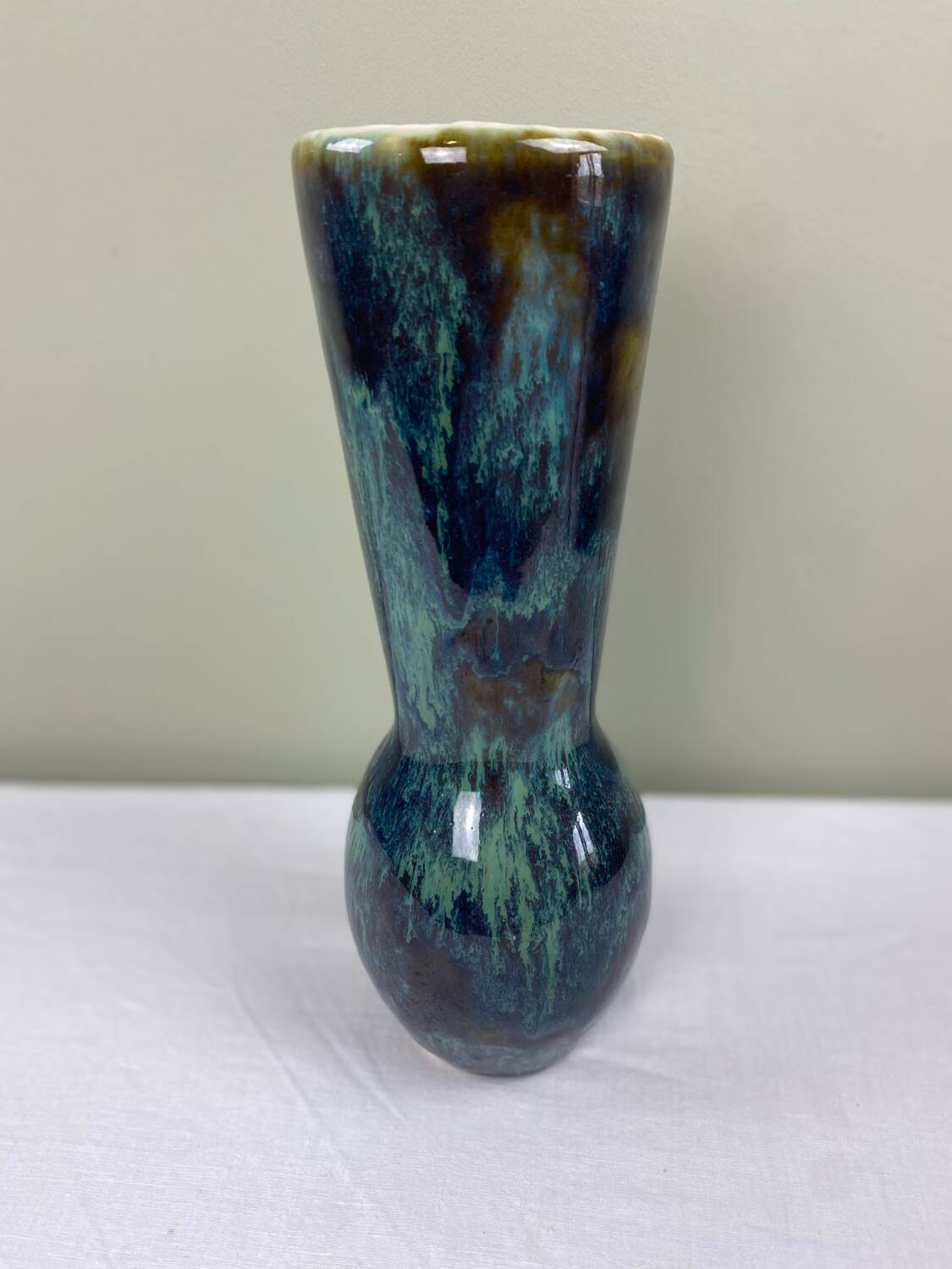 50s enamelled vase