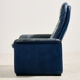 Fauteuil en cuir Ds 50 et ottoman par De Sede, ensemble de 2