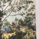 Vintage landscape watercolor