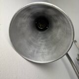 Ancienne grande lampe applique accordeon industrielle
