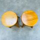 Pair of vintage pine stools