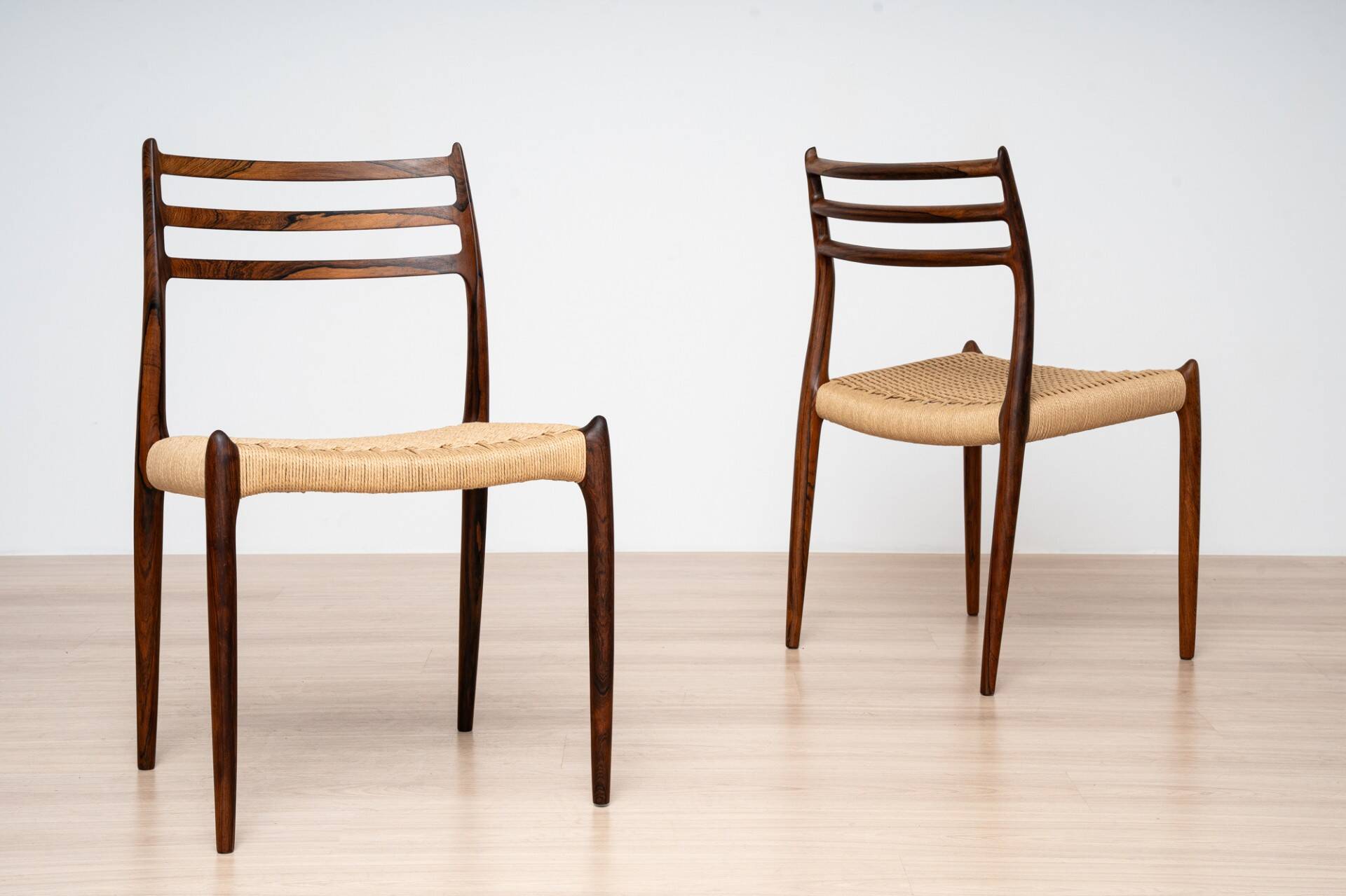 Niels Otto Møller Model 15 Dining Table with Six Model 78 Chairs, J.L. Møll