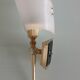 White / vintage perspex wall lamp 50s-60s