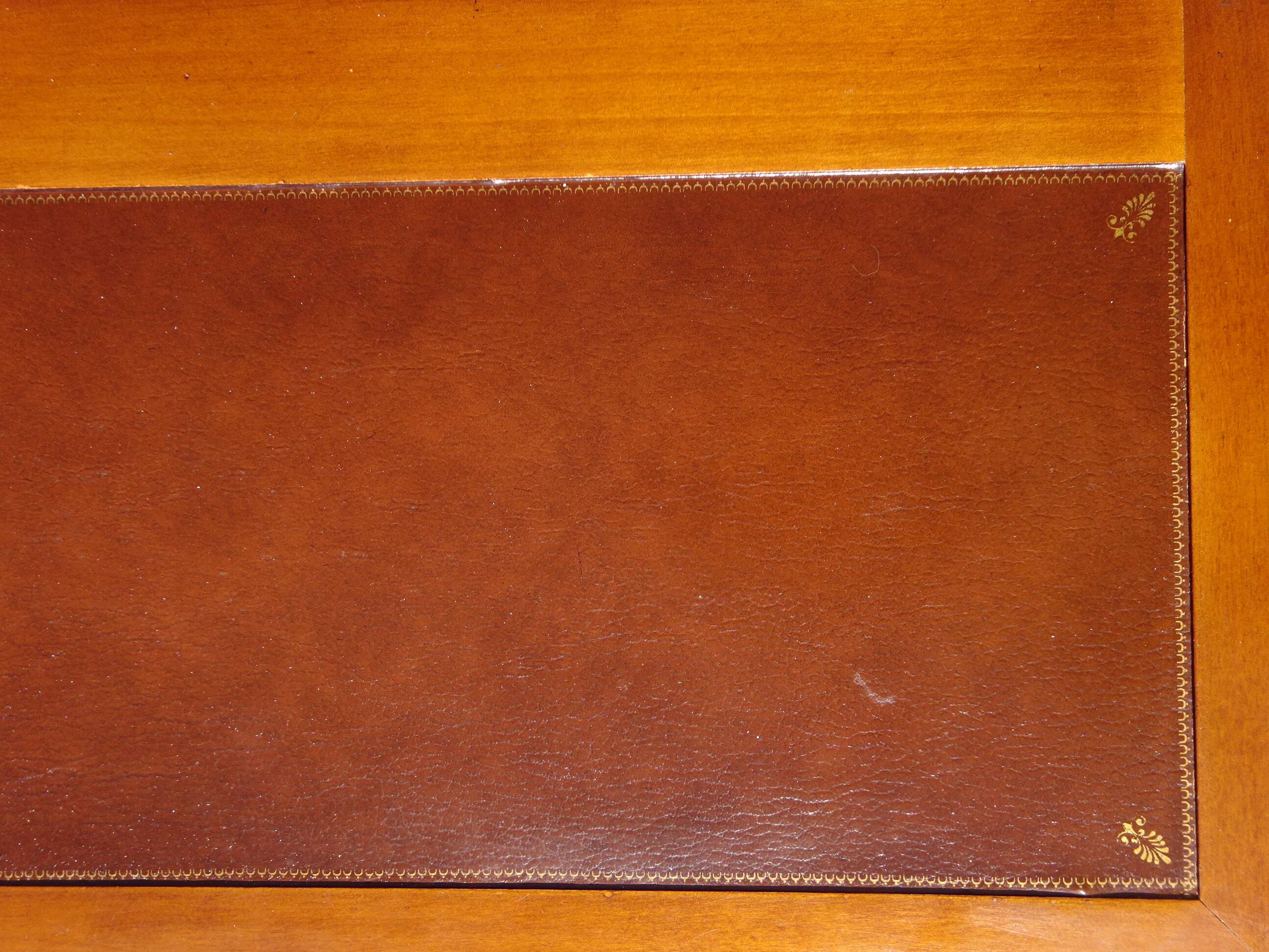 Secretary in solid cherry wood in Louis XV style.