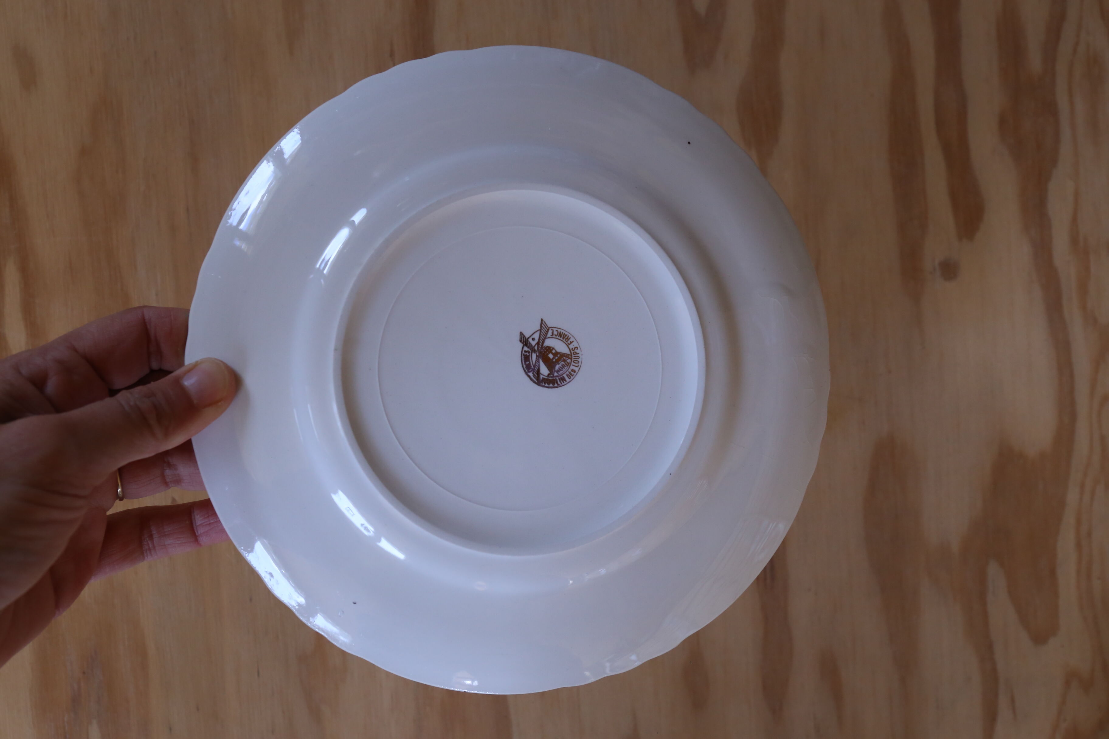 6 small vintage plates Orchies Moulin des Wolves