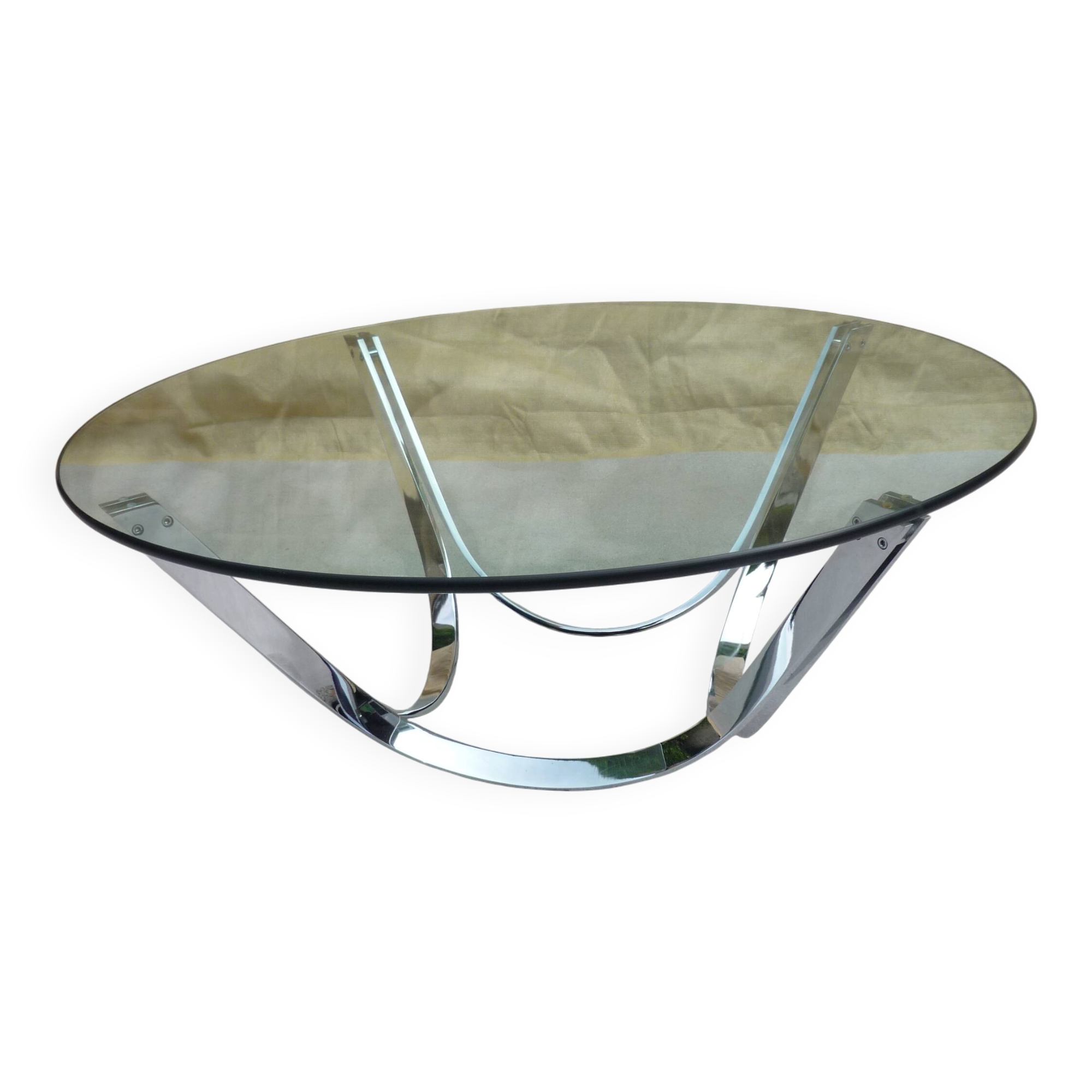 Knut Hesterberg coffee table Glass and steel