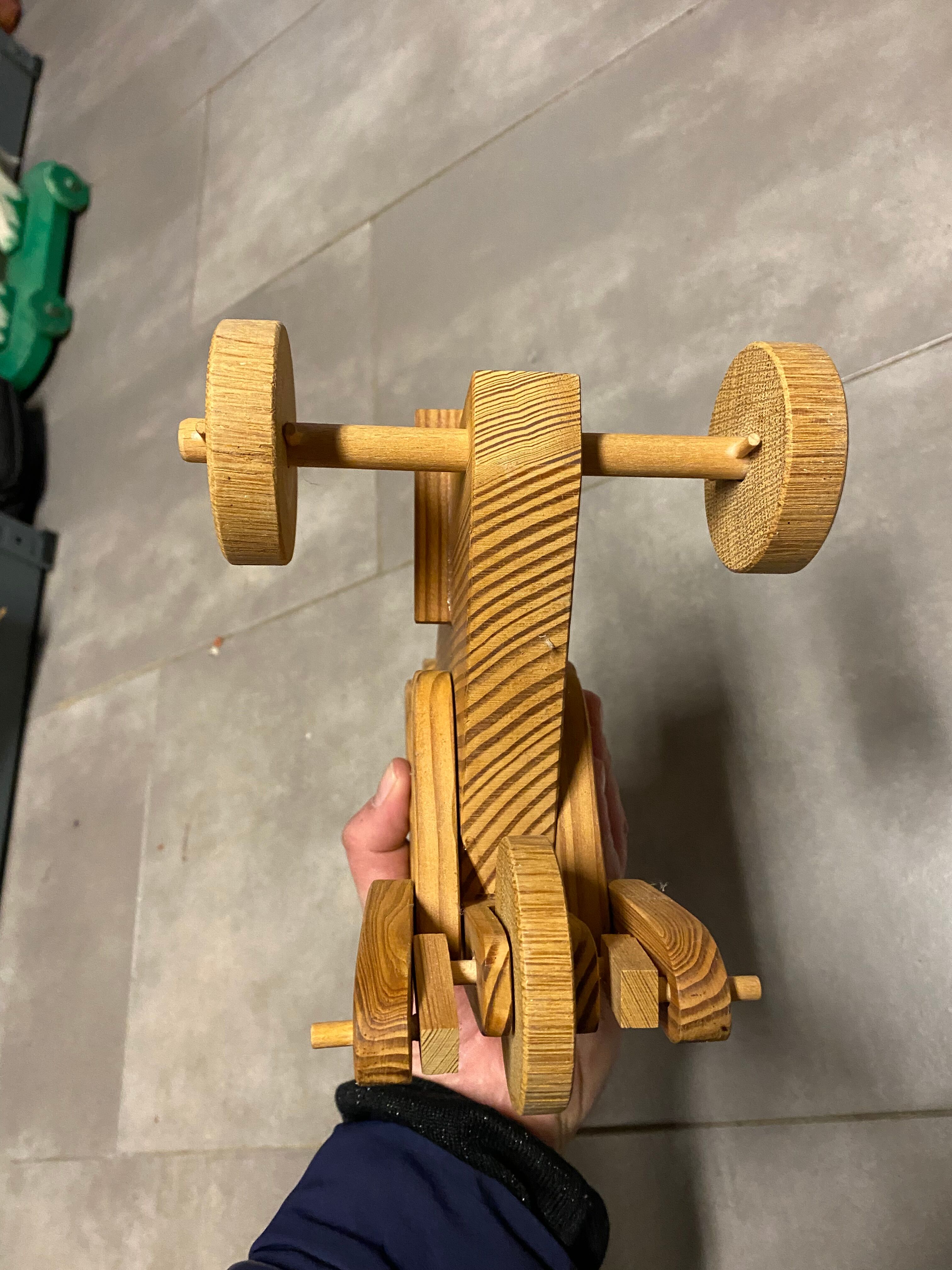 Vintage rabbit wooden toy