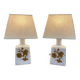 Paire de lampes "design 1950".