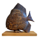 Old vintage wooden sculpture from the 40s-50s signed Rignault