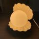 Vintage shell night light, ceramic and opaline.