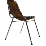 Chaise Les Arcs Cognac Design Dal Vera Mid Century