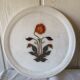 Assiette en marble blanc art indien