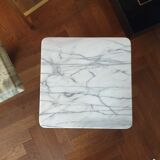 Vintage Carrara marble coffee table