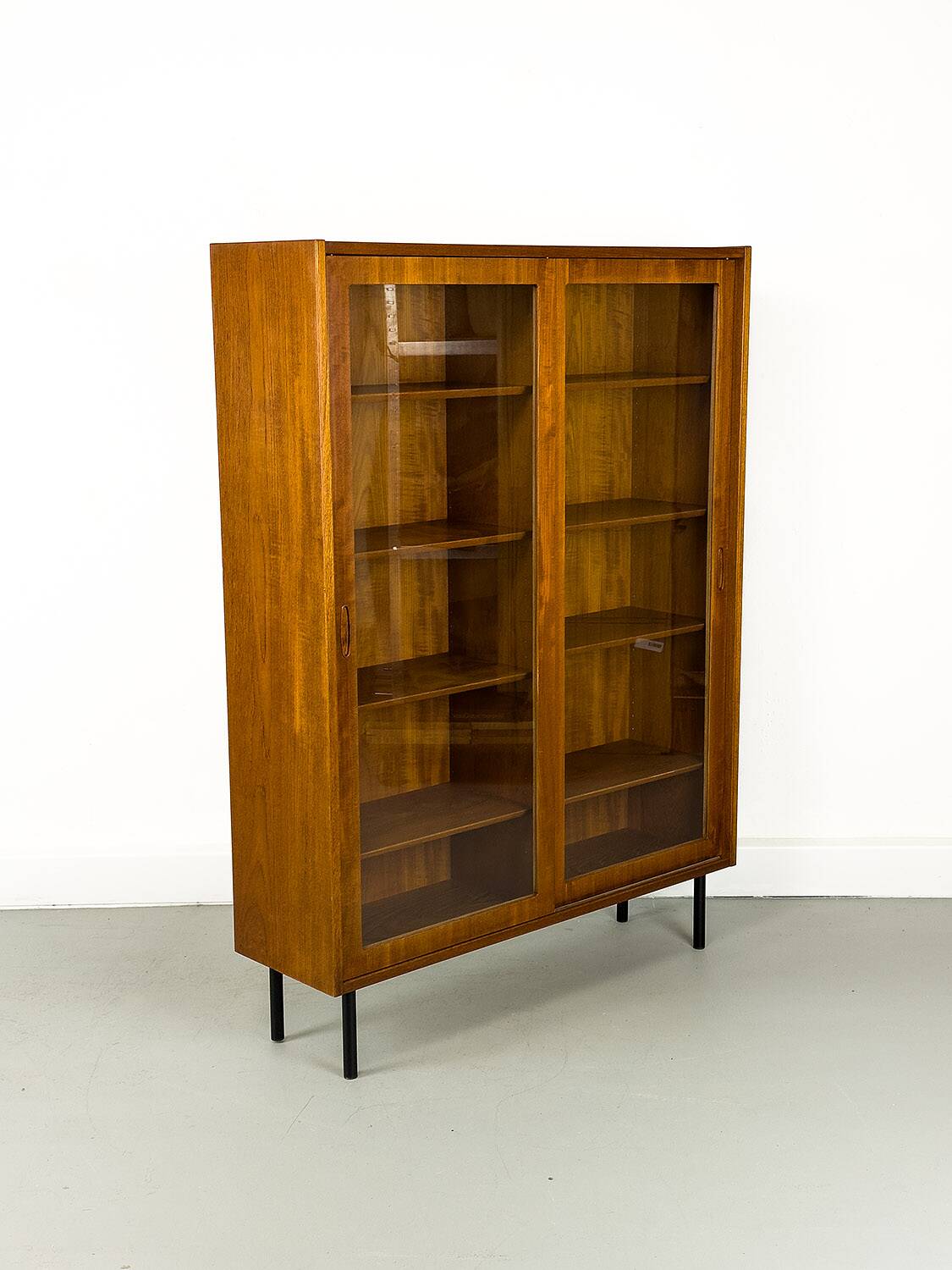 Danish Teak Cabinet with Glass Doors by Carlo Jensen for Hundevad & Co, 1960s