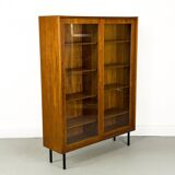 Danish Teak Cabinet with Glass Doors by Carlo Jensen for Hundevad & Co, 1960s