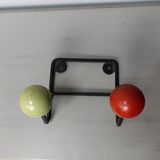 Vintage wall coat rack