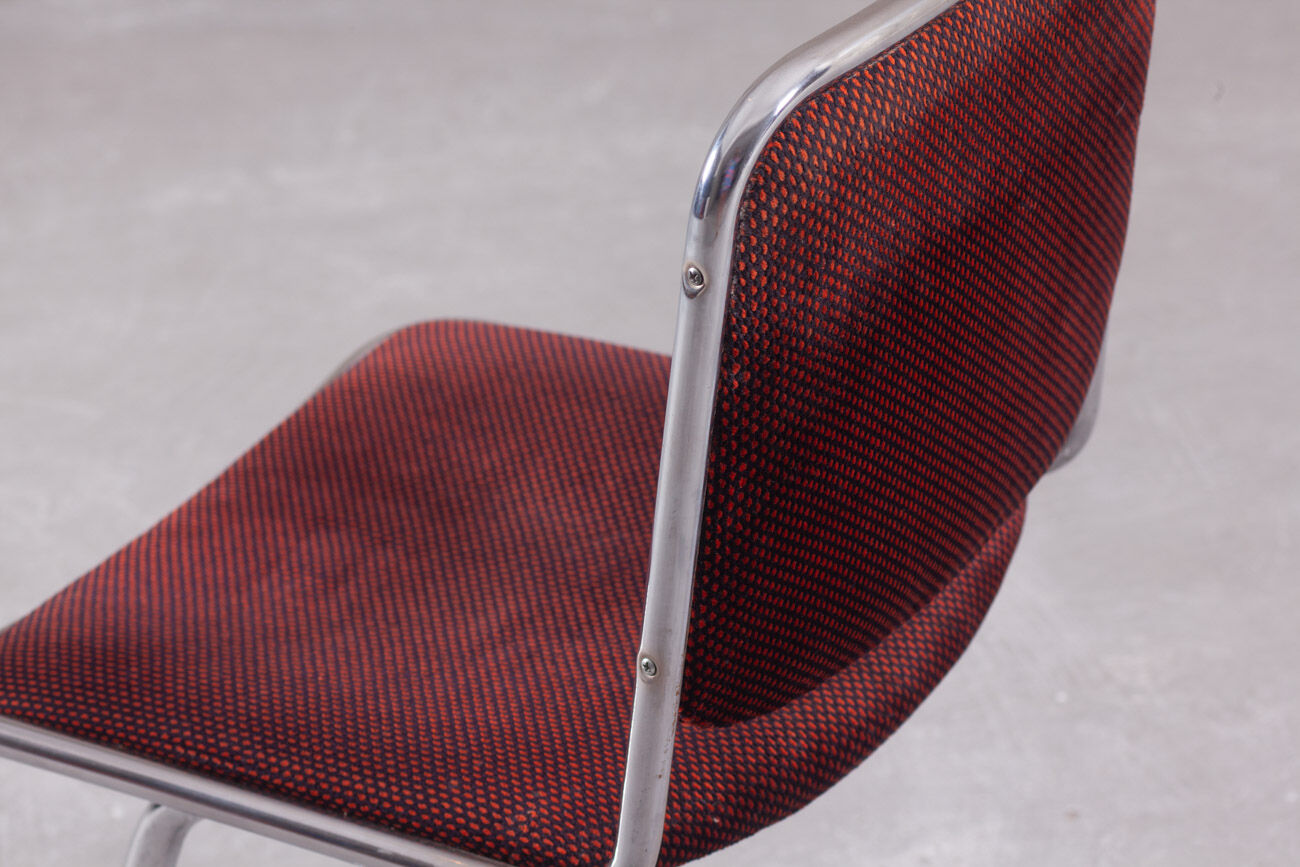 Vintage tubular steel dining chair, Italy, 1970’s