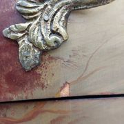 Louis XV curved chest of drawers in Martin varnished marquetry