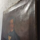 Huile sur toile portrait d'un homme ecole anglaise XIXème