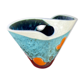 Vase moderniste en céramique Elchinger, France vintage 1950 - 1960