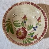 Grigny Terracotta Flowered Compote Dish